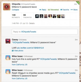 ChipotleTweets Fail password