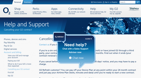 Cancelling your O2 contract