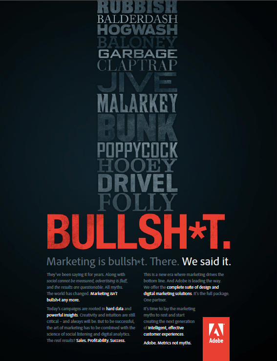 Adobe - Marketing is BS
