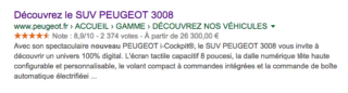 Découvrez... Peugeot en Adwords